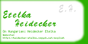 etelka heidecker business card